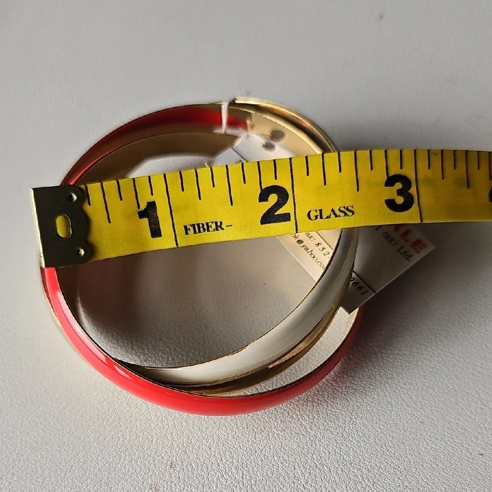 Women's High Polished Trinity Bangle Bracelet - Picture 2 of 3
